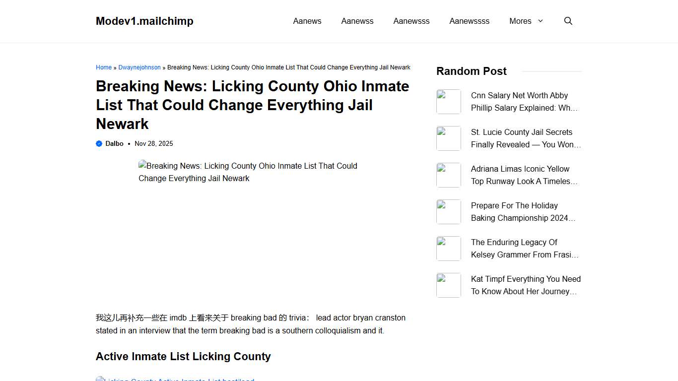 Breaking News: Licking County Ohio Inmate List That Could Change Everything Jail Newark